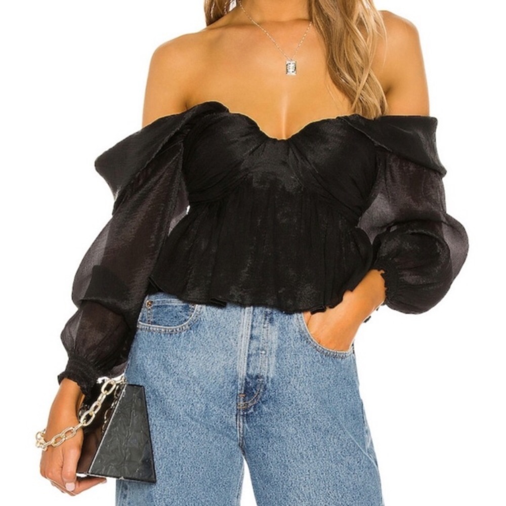 House of Harlow 1960 x Revolve Burna Blouse in Black